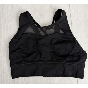 Lululemon Breath it In Sports Bra Sz 8 Black - C/D Cups - Mesh